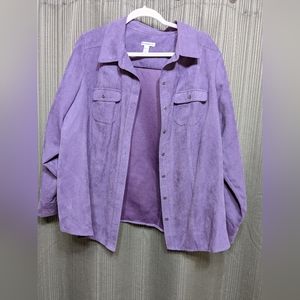 1X Women's Plus Lavender Top Croft n Borrow